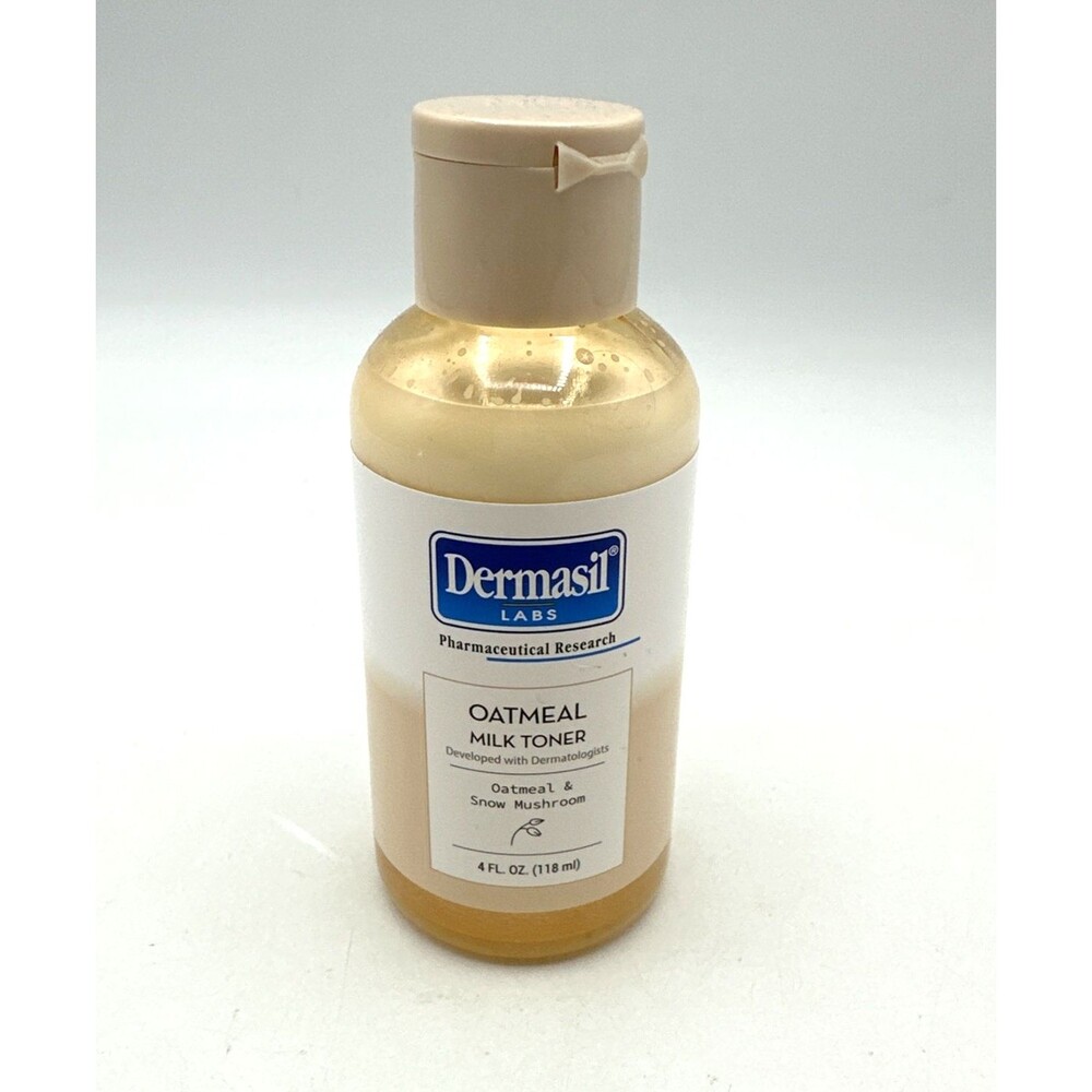 Dermasil Labs Oatmeal Snow Mushroom Milk Toner 4 fl oz Paraben-Free Oil-Free